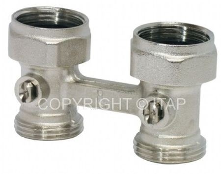 H-Blok Vloeraansl. 305 / Tweeloops Voor Radiator 3/4