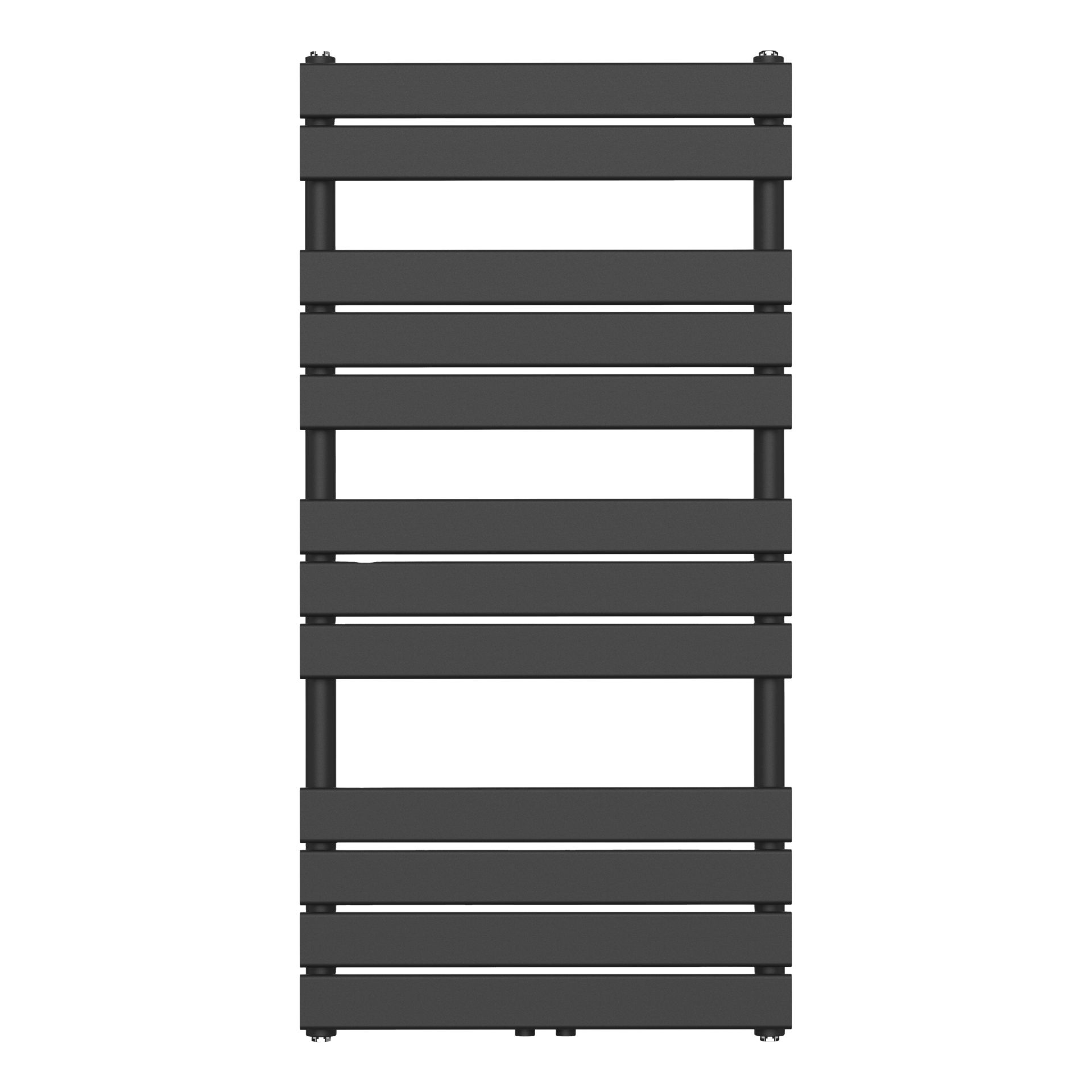 handdoek radiator - Midden Aansluiting - 120x50 - Zwart 