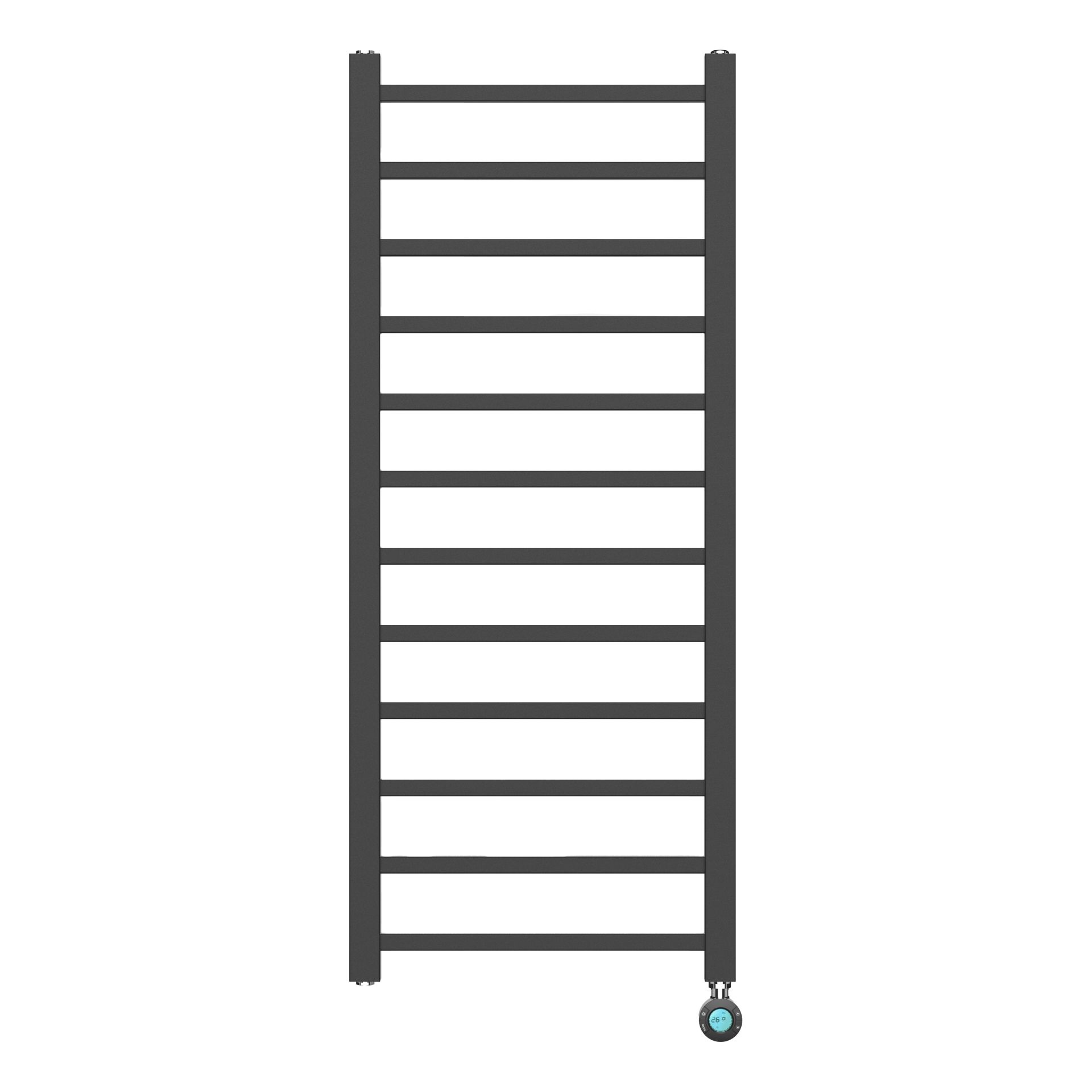 H120 x B50 cm - elektrische handdoekradiator 413 Watt - Mat Zwart