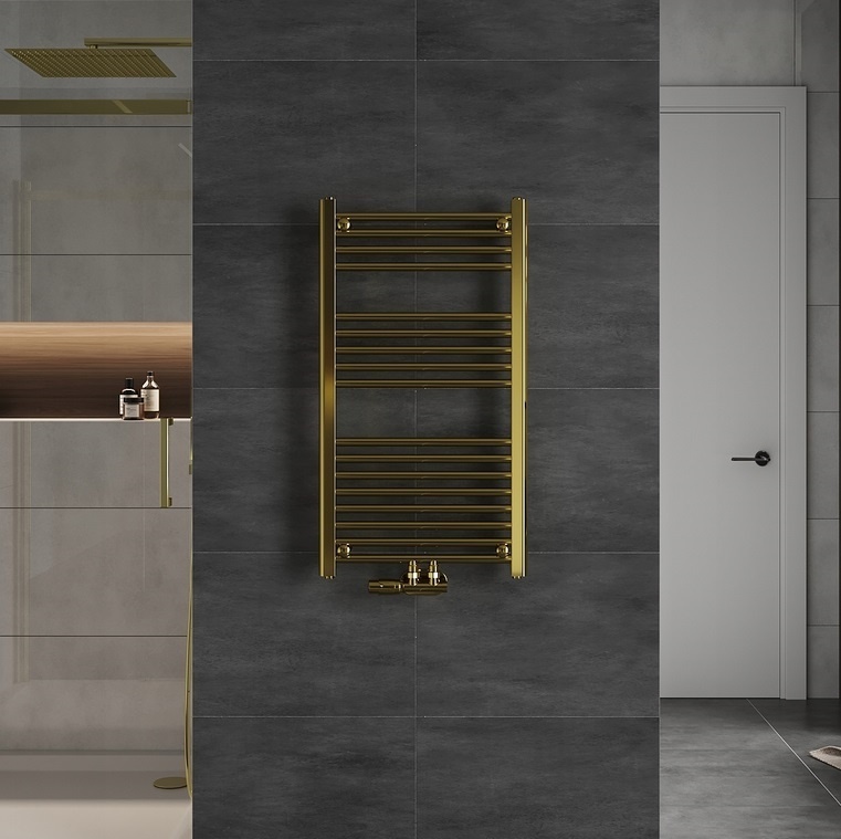 H120 x B60 cm - Handdoekradiator - Goud