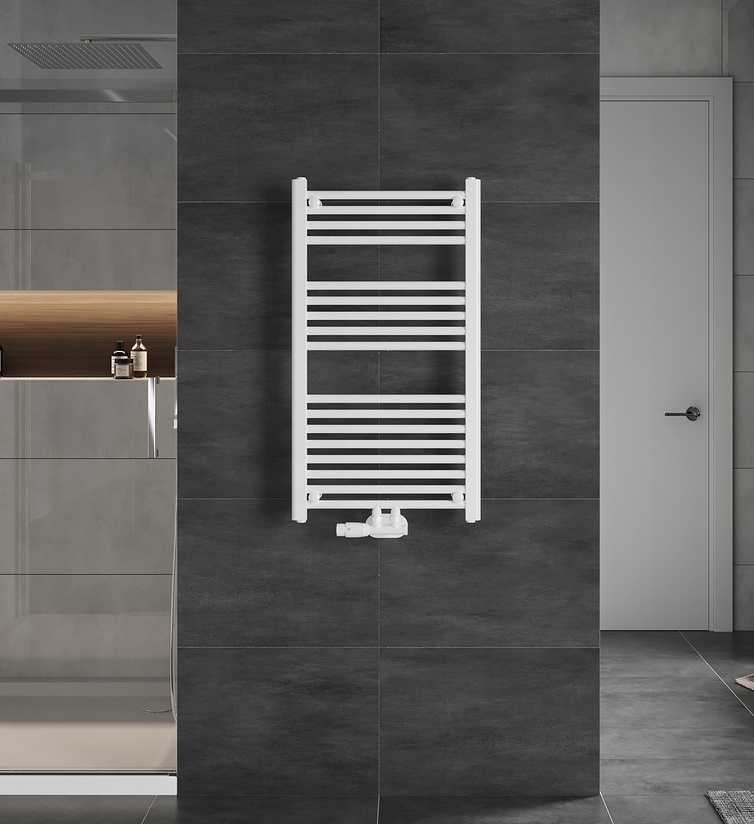 H120 x B60 cm - Handdoekradiator - Wit