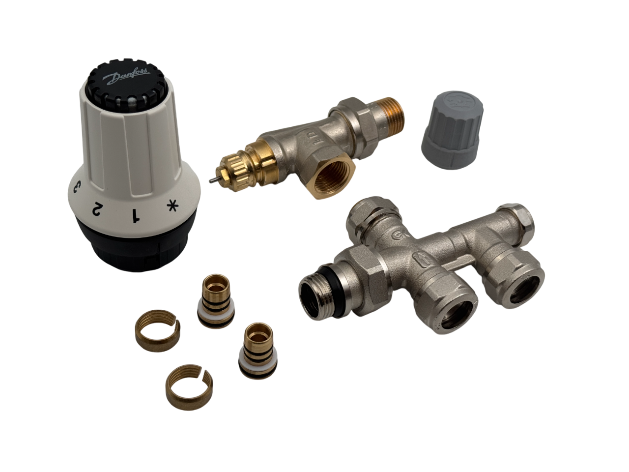 combi Danfoss thermo haaks verkeerd + GK onderblok 16mm
