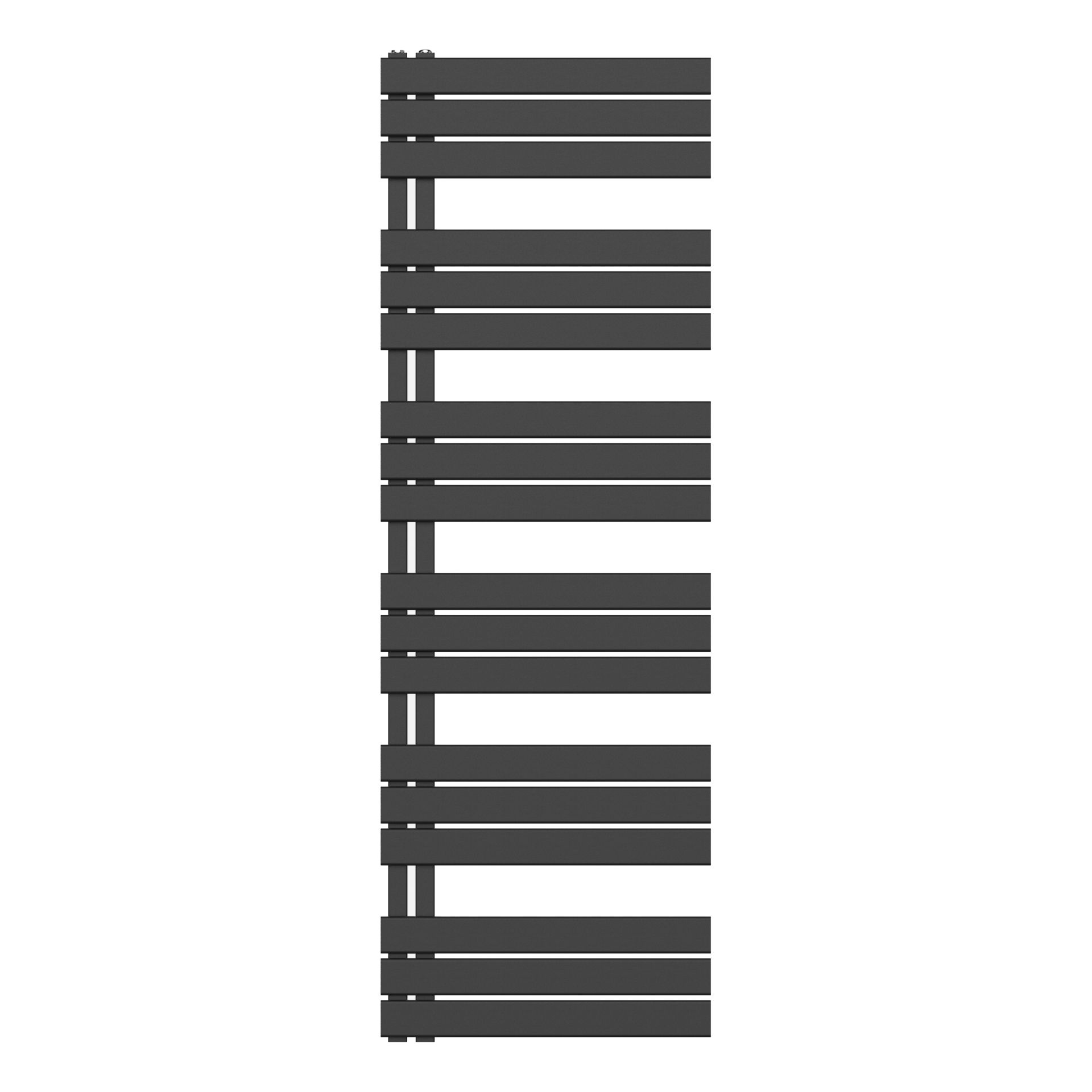 H160 x B60 cm - Handdoekradiator 864W Mat Zwart