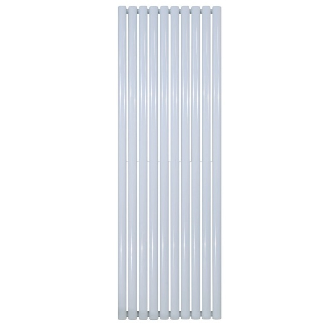 OVAL Verticale designradiator - H180 x B59 cm - midden-aansluiting wit - 2050 Watt