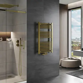 Handdoekradiator goud