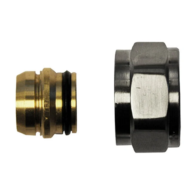 adaptor eurokonus/knel 15mm geborsteld staal