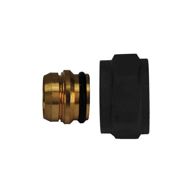adaptor eurokonus/knel 15mm mat zwart