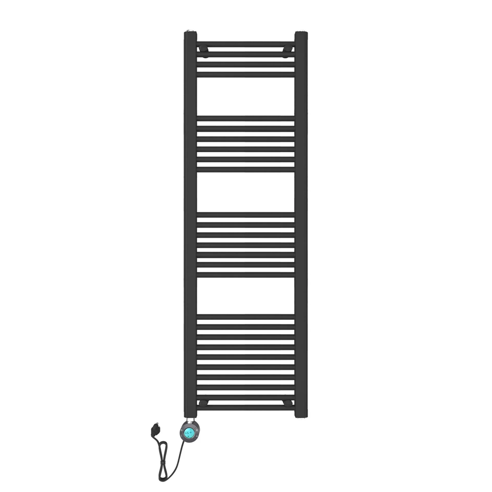 H160 x B50 cm - elektrische handdoekradiator 700 Watt - Zwart