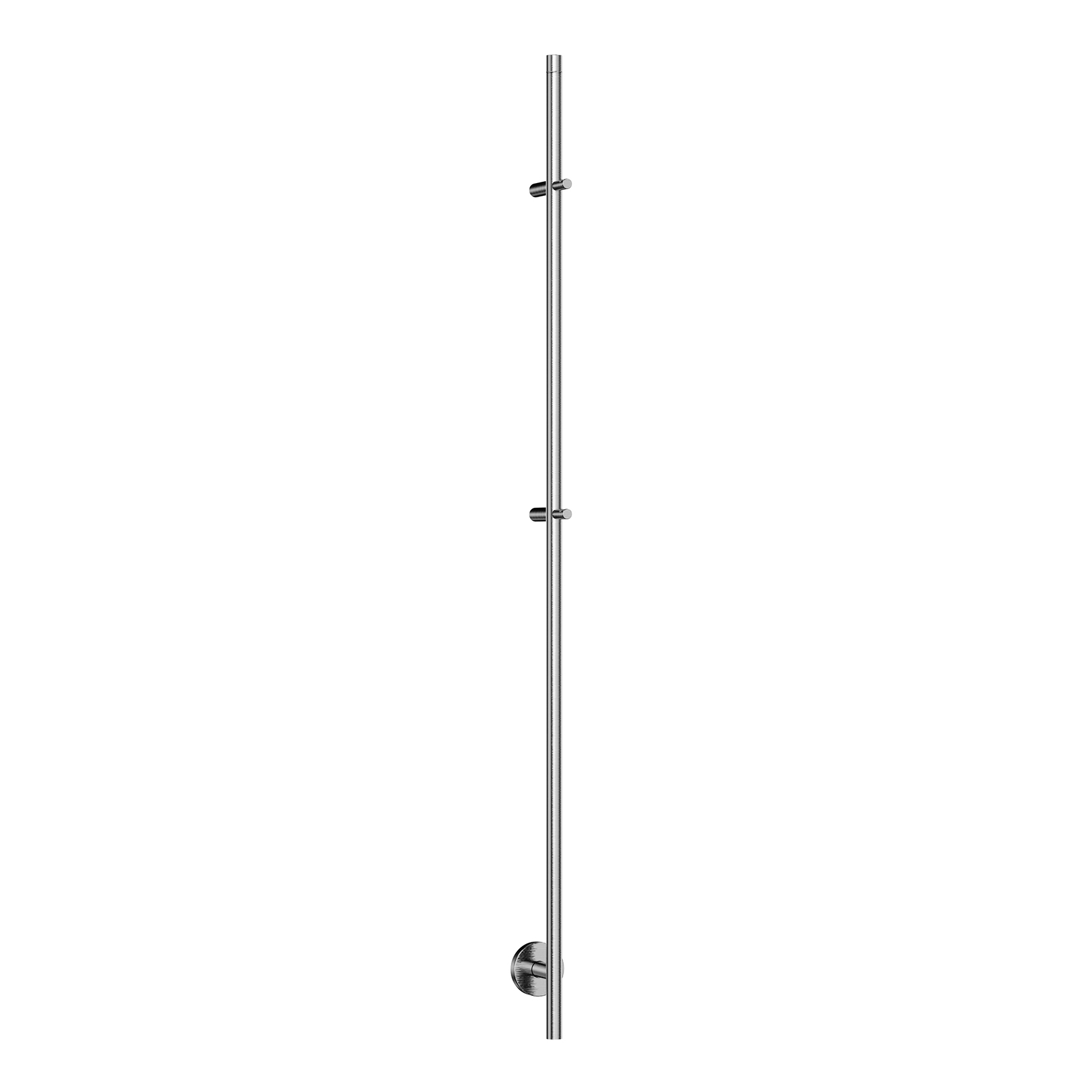 Callista elektrische staafhanddoekradiator 60 Watt 150 cm geborsteld staal PVD